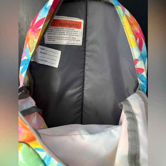 L.L. Bean Kids Colorful Floral Backpack - Picture 9 of 11
